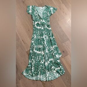 Anthropologie Kindred palm leaves dress. Size:M. Gently Used.